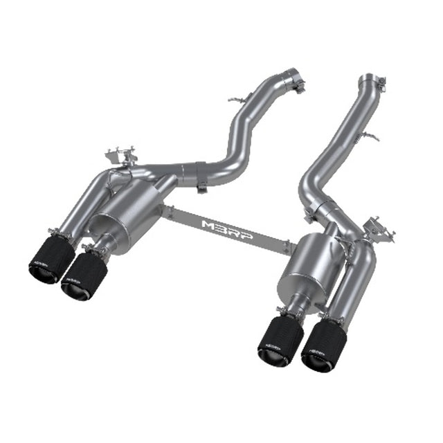 MBRP performance muffler fits 2019-2021 BMW Armor Pro Series T304 stainless steel S45023CF 3 inch inlet/outlet