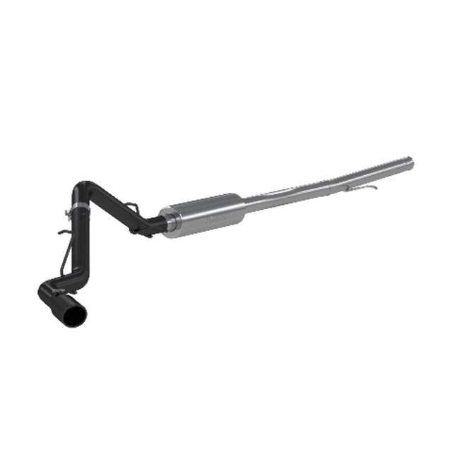 MBRP cat-back exhaust system fits 2019-2021 Chevy Silverado 1500 single side exit aluminized steel black coated S5087BLK 3 inch inlet/outlet