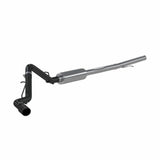 MBRP cat-back exhaust system fits 2019-2021 Chevy Silverado 1500 single side exit aluminized steel black coated S5087BLK 3 inch inlet/outlet