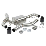 Fits 2019-2023 BMW 330I/430I; Valved Axle-Back Exhaust-Black Tips BMW performance stainless steel