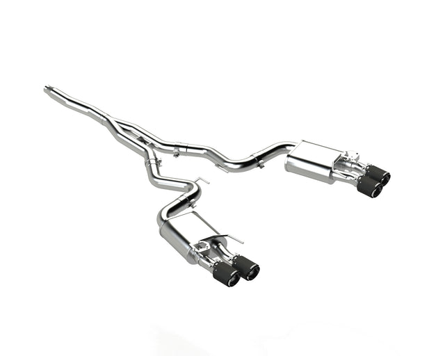 MBRP cat-back exhaust system fits 2019-2023 Ford Mustang Armor Pro Series T304 stainless steel carbon fiber tip S72233CF 3 inch inlet/outlet
