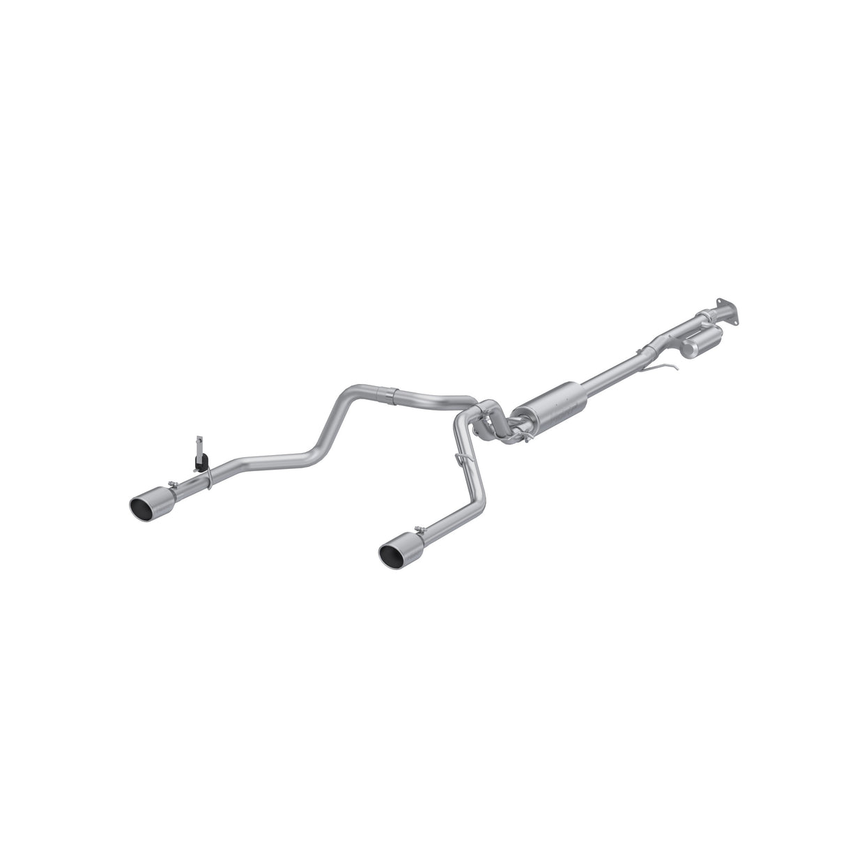 MBRP cat-back exhaust system fits 2019-2024 Chevy Silverado 1500 dual rear exit aluminized steel S5021AL 2.5 inch inlet/outlet