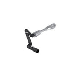 MBRP cat-back exhaust system fits 2019-2024 Chevy Silverado 1500 single side exit aluminized steel S5019BLK 3 inch inlet/outlet