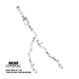 Fits 2019-2024 Ram 1500 Cat Back Performance Exhaust System 19750-VAH