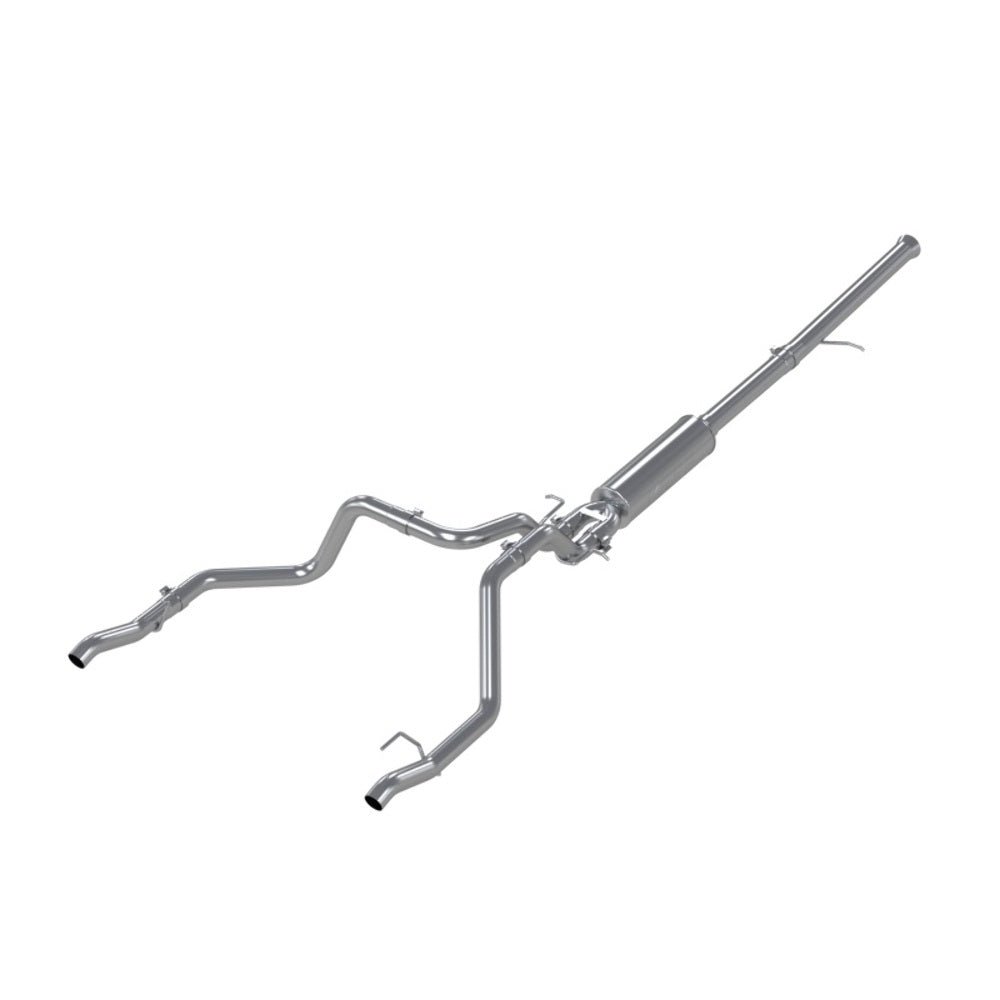 MBRP cat-back exhaust system fits 2019-2023 Chevy Silverado 1500 dual rear exit Armor Pro Series T304 stainless steel S5065304