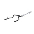 MBRP cat-back exhaust system fits 2019-2024 Chevy Silverado 1500 dual rear exit aluminized steel S5021BLK 2.5 inch inlet/outlet