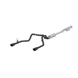 MBRP cat-back exhaust system fits 2019-2024 Chevy Silverado 1500 dual rear exit aluminized steel S5021BLK 2.5 inch inlet/outlet
