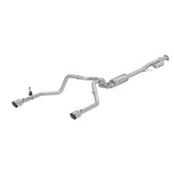 MBRP cat-back exhaust system fits 2019-2024 Chevy Silverado 1500 dual rear exit Armor Pro Series T304 stainless steel S5021304 2.5 inch inlet/outlet