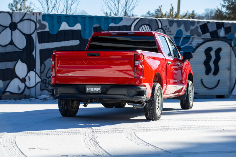 t Fits 2019-24 Chevrolet Silverado 1500 3" Cat Back; Single Side; T304-S5019304 MBRP Exhaust