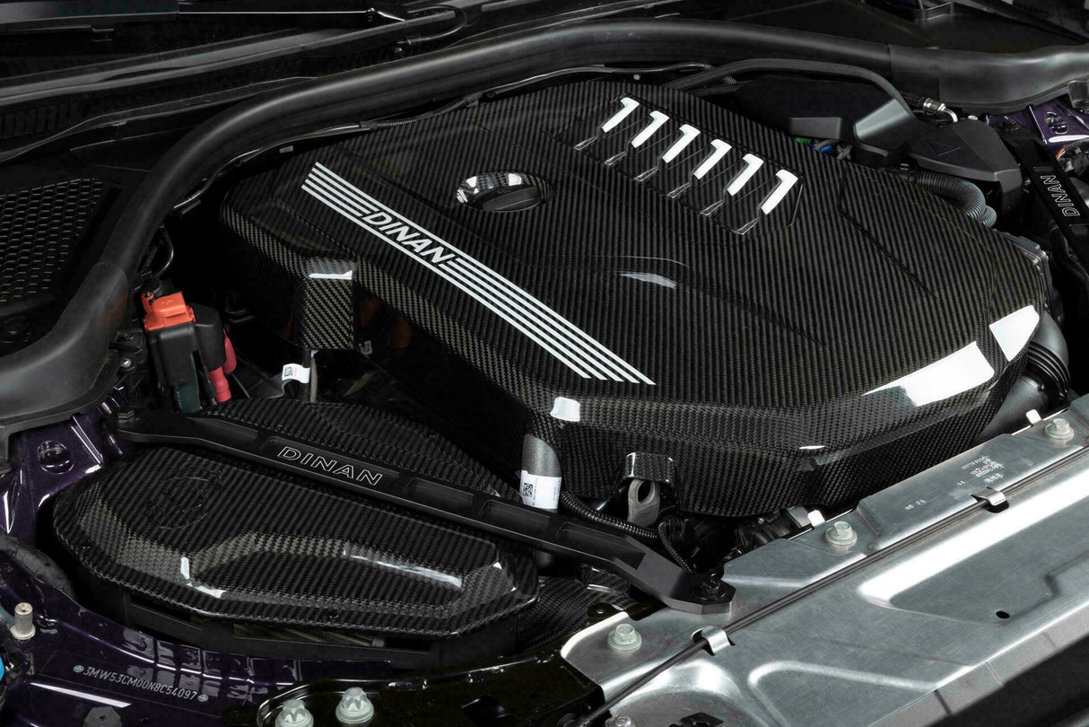 Fits 2020-2023 Bmw B58D; Gloss Carbon Fiber Engine Cover-D590-0003 BMW performance