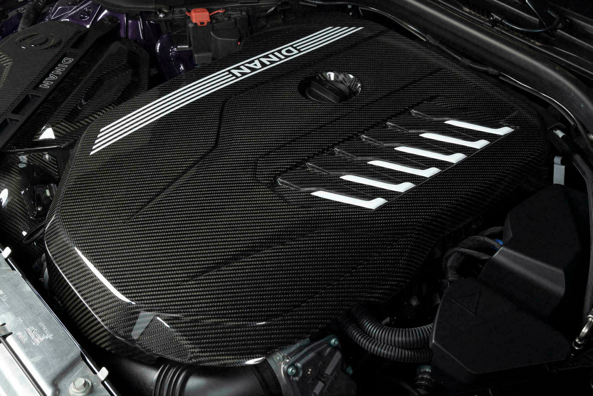 Fits 2020-2023 Bmw B58D; Gloss Carbon Fiber Engine Cover-D590-0003 BMW performance