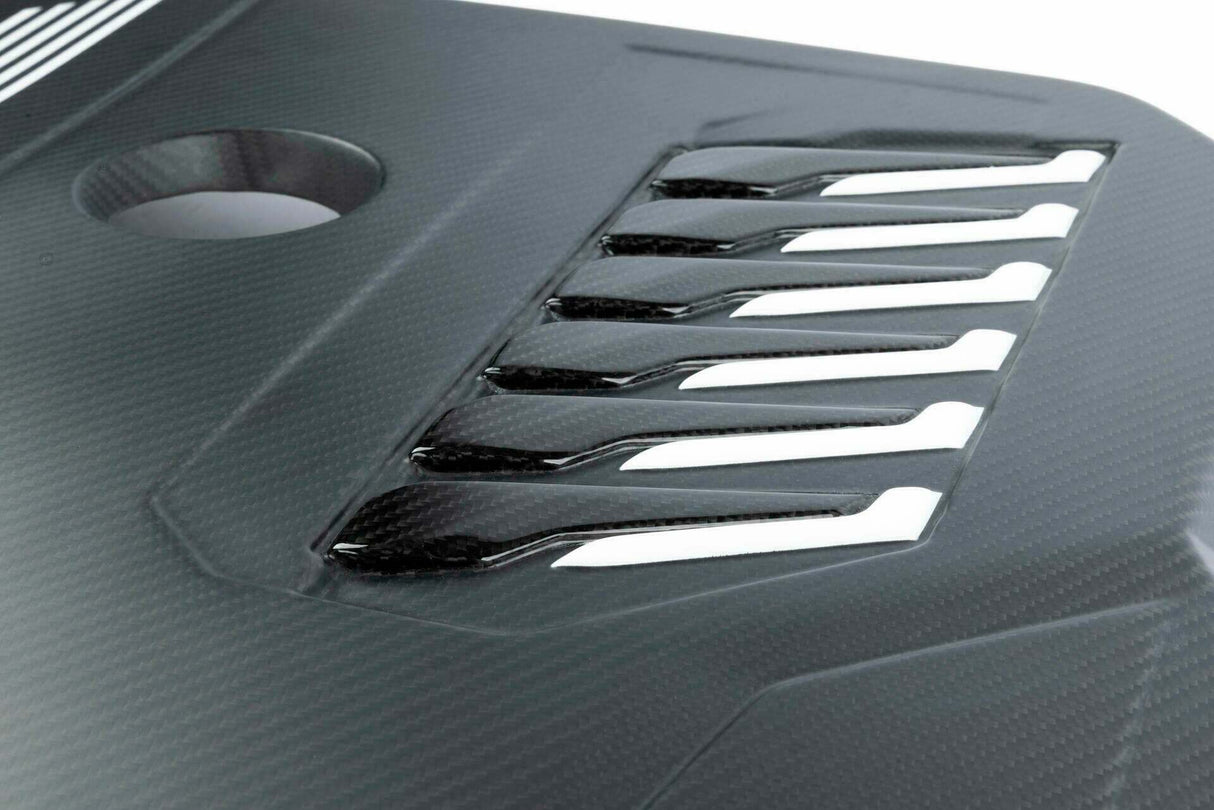 Fits 2020-2023 Bmw B58D; Matte Carbon Fiber Engine Cover-D590-0004 BMW performance