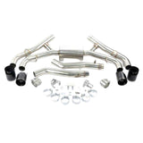 Fits 2020-2023 BMW X5M/X6M; Valved Axle-Back Exhaust-Black Tips BMW performance stainless steel