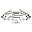 Fits 2020-2023 BMW X5M/X6M; Valved Axle-Back Exhaust-Polished Tips BMW performance stainless steel
