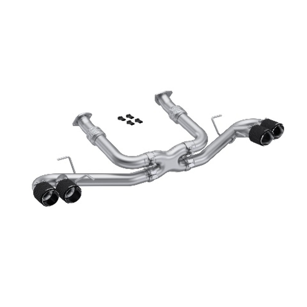 MBRP cat-back exhaust system fits 2020-2023 Chevy Corvette Armor Pro Series T304 stainless steel S70423CF 4.5 inch inlet/outlet