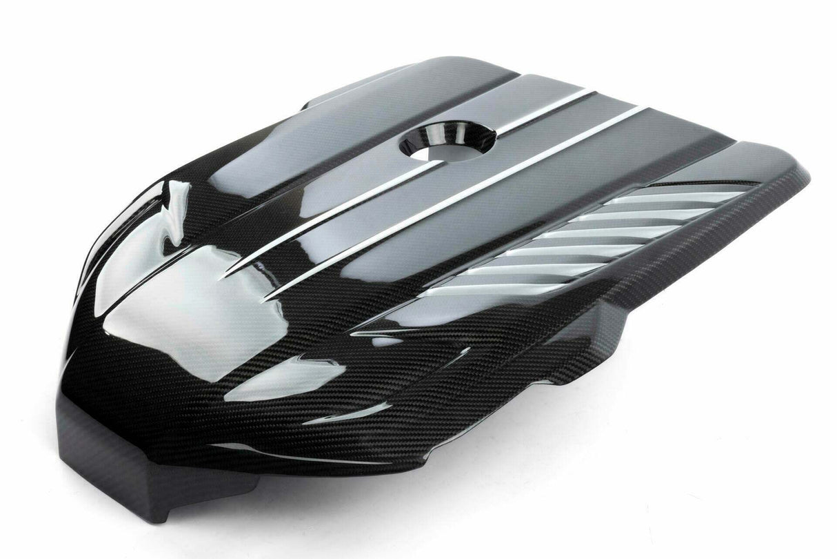 Fits 2020-2023 Toyota Gr Supra 3.0T; Carbon Fiber Engine Cover-D590-0002
