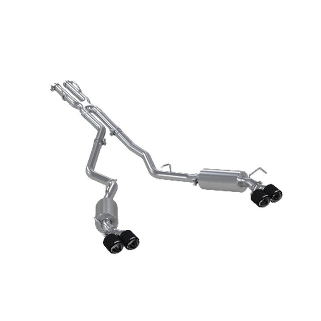 MBRP cat-back exhaust system fits 2020-2024 Ford Explorer dual rear exit Armor Pro Series T304 stainless steel S52053CF 5 inch inlet 2.5 inch outlet