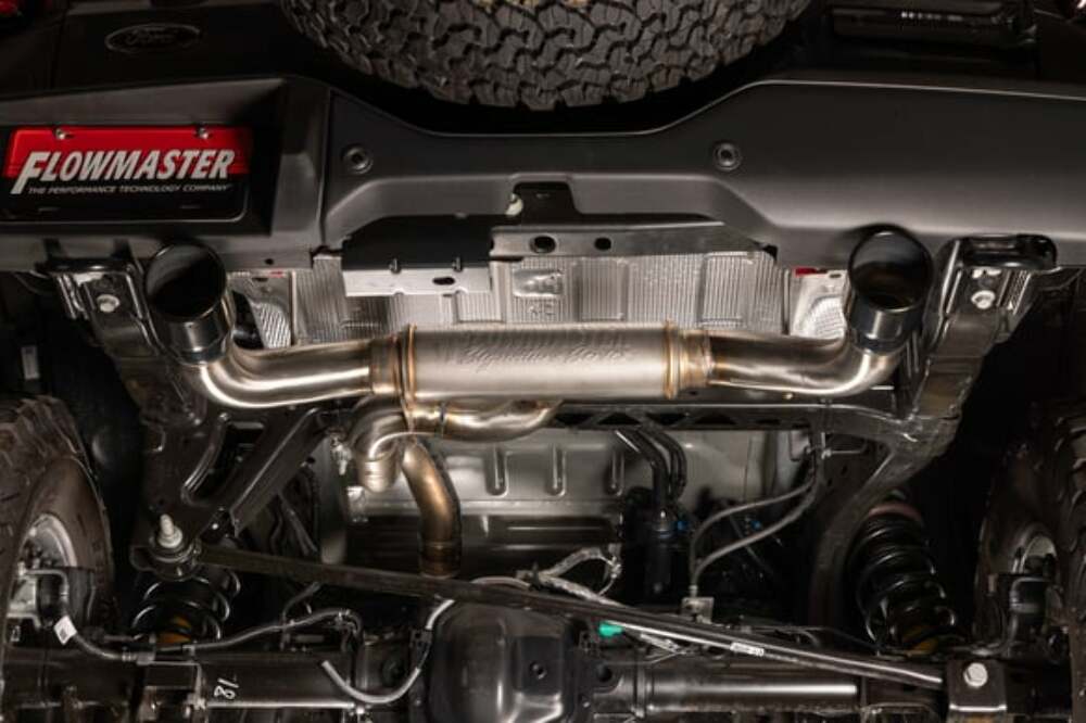t Fits 2021-2024 Ford Bronco 2.3/2.7L Axle-Back, dual rear exit exhaust 738123 Flowmaster