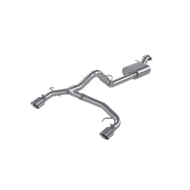 MBRP cat-back exhaust system fits 2021-2024 Ford Bronco dual split rear exit aluminized steel S5241AL 2.5 inch inlet/outlet
