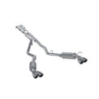 MBRP cat-back exhaust system fits 2021-2024 Ford Explorer dual rear exit aluminized steel S5205AL 5 inch inlet 2.5 inch outlet