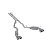 MBRP cat-back exhaust system fits 2021-2024 Ford Explorer dual rear exit aluminized steel S5205AL 5 inch inlet 2.5 inch outlet