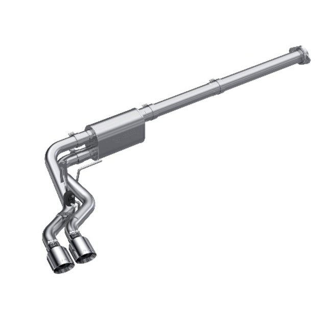MBRP cat-back exhaust system fits 2021-2024 Ford F-150 aluminized steel S5217AL 3 inch inlet 5 inch outlet
