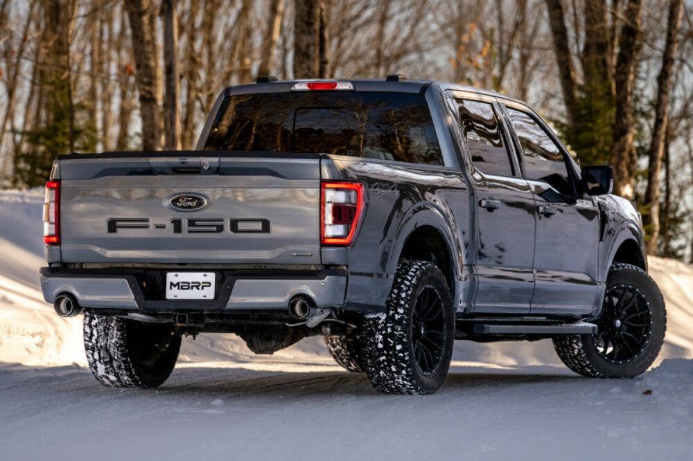 t Fits 2021-2024 Ford F-150 3in. Cat Back; Dual Split Rear;BLK - S5268BLK MBRP Exhaust