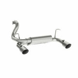 MBRP axle-back exhaust system fits 2021-2024 Jeep Wrangler dual rear exit aluminized steel S5529AL