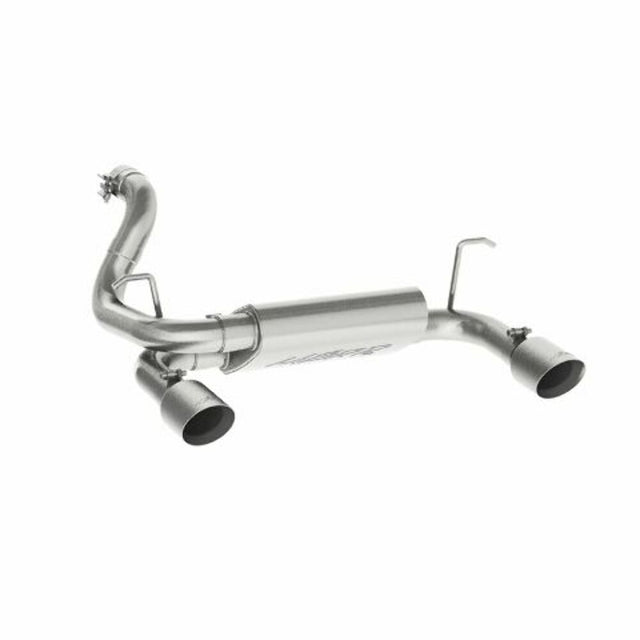 MBRP axle-back exhaust system fits 2021-2024 Jeep Wrangler dual rear exit aluminized steel S5529AL