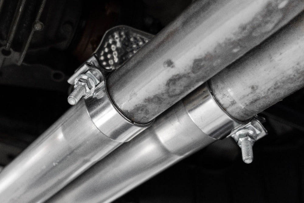 MBRP axle-back exhaust system dual split rear exit Armor Pro Series T304 stainless steel S5604304 2.5 inch inlet/outlet