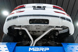 MBRP axle-back exhaust system dual split rear exit Armor Pro Series T304 stainless steel S5604304 2.5 inch inlet/outlet