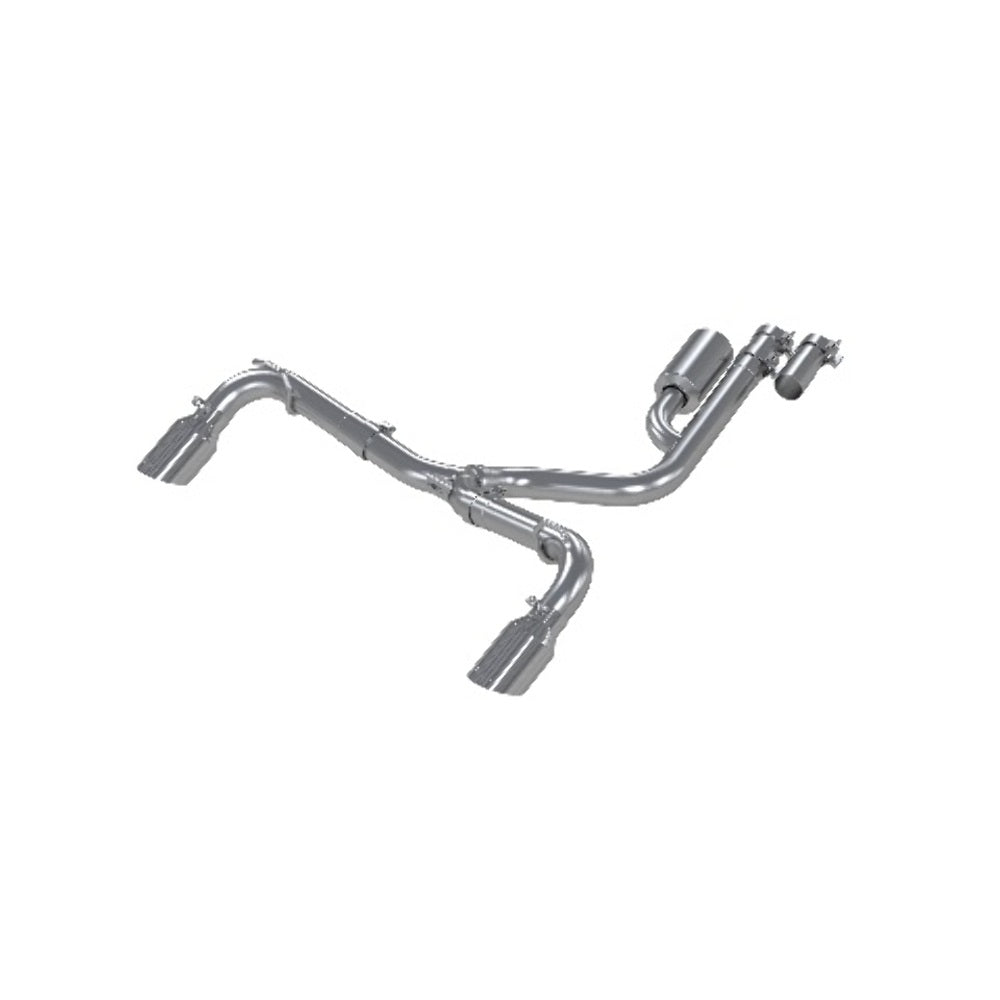 MBRP performance muffler fits Ford Bronco dual rear exit aluminized steel S5207AL 2.5 inch inlet/outlet