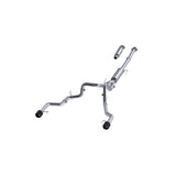 MBRP cat-back exhaust system fits 2022-2024 Ford F-150 dual split rear exit Armor Pro Series T304 stainless steel S52683CF 3 inch inlet/outlet