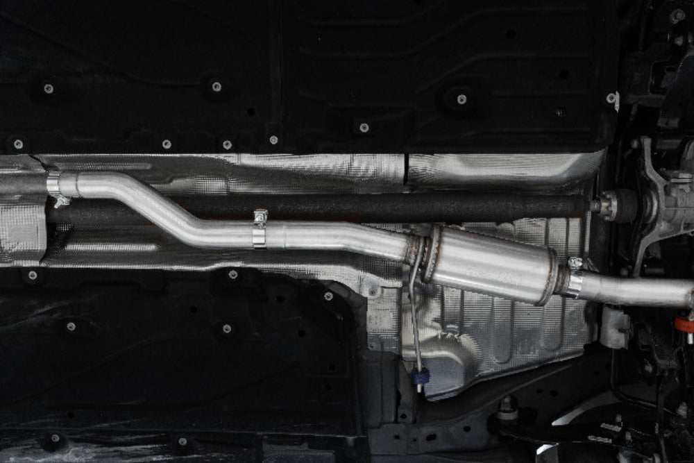 MBRP cat-back exhaust system fits 2022-2024 Ford single side exit aluminized steel S5267AL 3 inch inlet/outlet