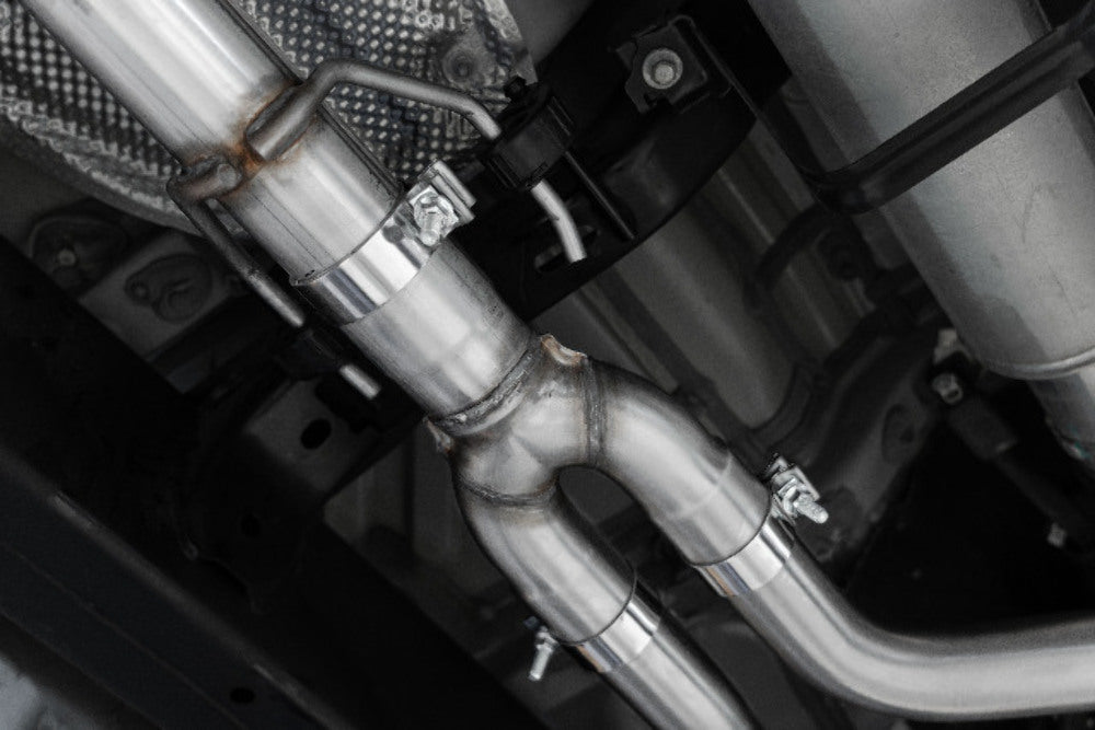 MBRP cat-back exhaust system fits 2022-2024 Toyota Tundra Armor Pro Series T304 stainless steel S5301304 5 inch inlet 3 inch outlet