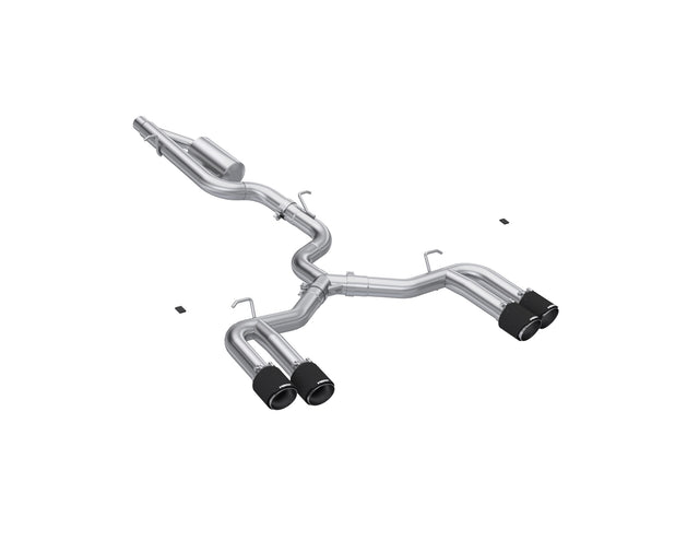 MBRP cat-back exhaust system fits 2022-2024 Audi Armor Pro Series T304 stainless steel carbon fiber tip S46203CF