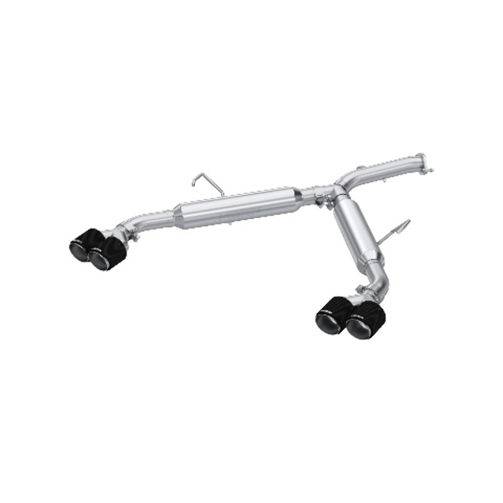 t Fits 2022-24 Kia Forte 3" Axle-Back; Dual Split Quad Rear Exit; T304-S47113CF MBRP Exhaust