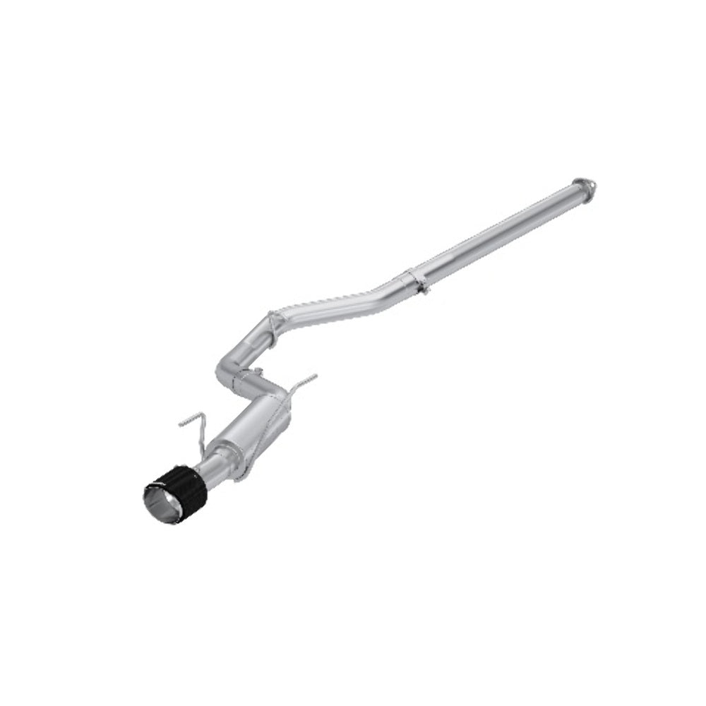 MBRP cat-back exhaust system fits 2022-2024 Subaru WRX single rear exit Armor Pro Series T304 stainless steel carbon fiber tip S48093CF
