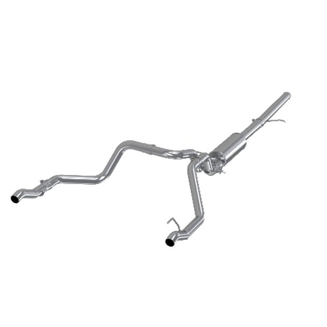 MBRP cat-back exhaust system fits Chevy Silverado 1500 dual rear exit Armor Plus Series T409 stainless steel S5085409