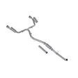 MBRP cat-back exhaust system dual split rear exit Armor Pro Series T304 stainless steel S49033BE 5 inch inlet 2.5 inch outlet