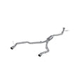 MBRP cat-back exhaust system dual split rear exit aluminized steel S5901AL 2 inch inlet/outlet