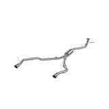 MBRP cat-back exhaust system dual split rear exit aluminized steel S5901AL 2 inch inlet/outlet
