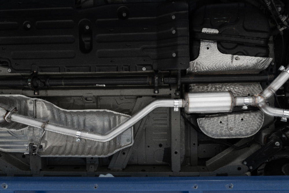 MBRP cat-back exhaust system dual split rear exit aluminized steel S5901AL 2 inch inlet/outlet