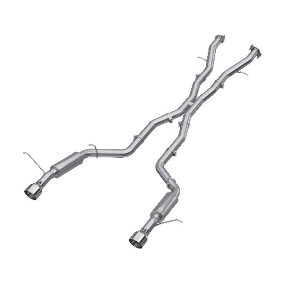 MBRP cat-back exhaust system dual rear exit T304 stainless steel S5105AL