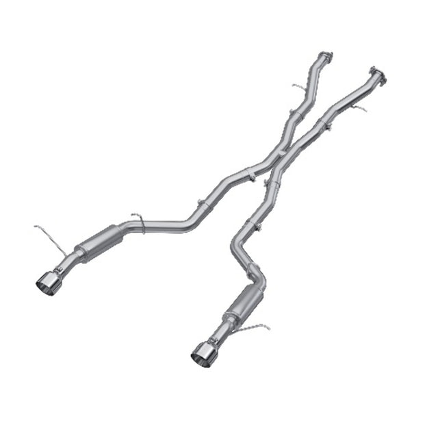 MBRP cat-back exhaust system dual rear exit T304 stainless steel S5105AL
