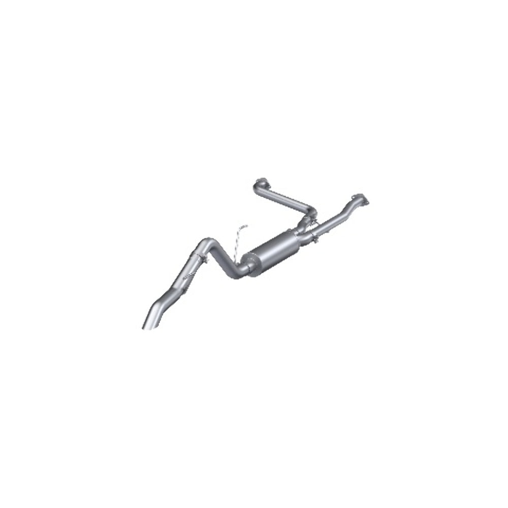 MBRP cat-back exhaust system fits Nissan Frontier aluminized steel S5409AL 2.5 inch inlet/outlet