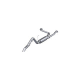 MBRP cat-back exhaust system fits Nissan Frontier aluminized steel S5409AL 2.5 inch inlet/outlet