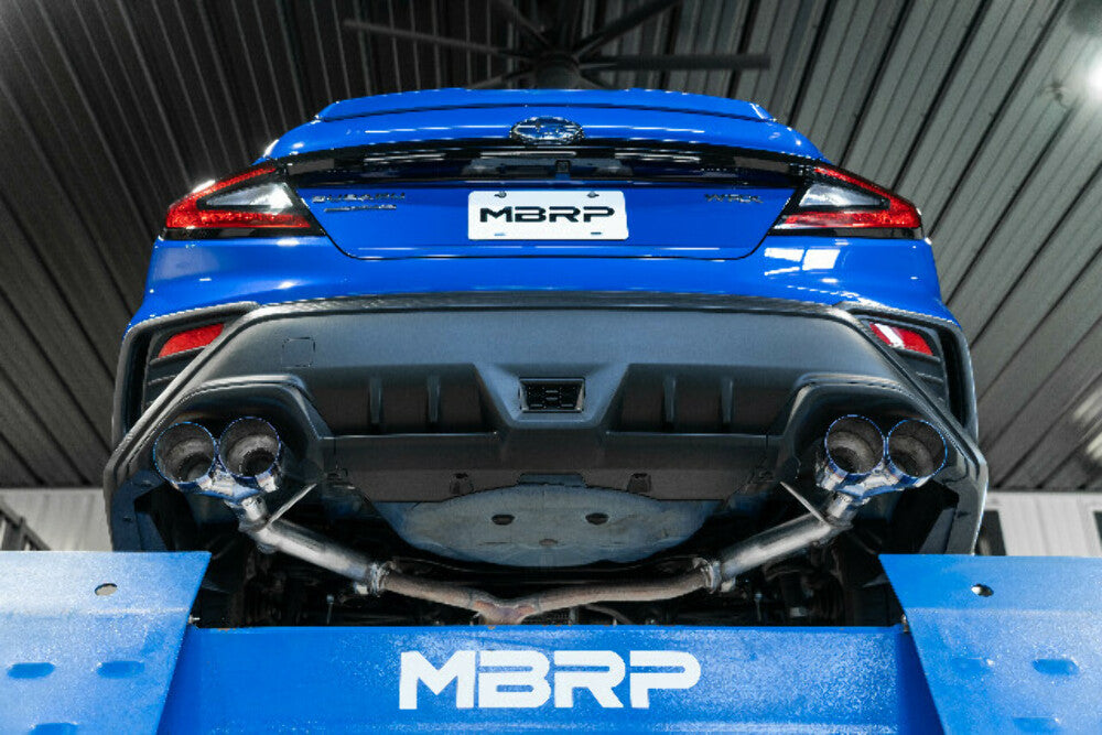 t Fits 22-24 Subaru WRX 2.5" Axle-Back Dual Split Rear T304 Quad CF Tip-S48103CF MBRP Exhaust