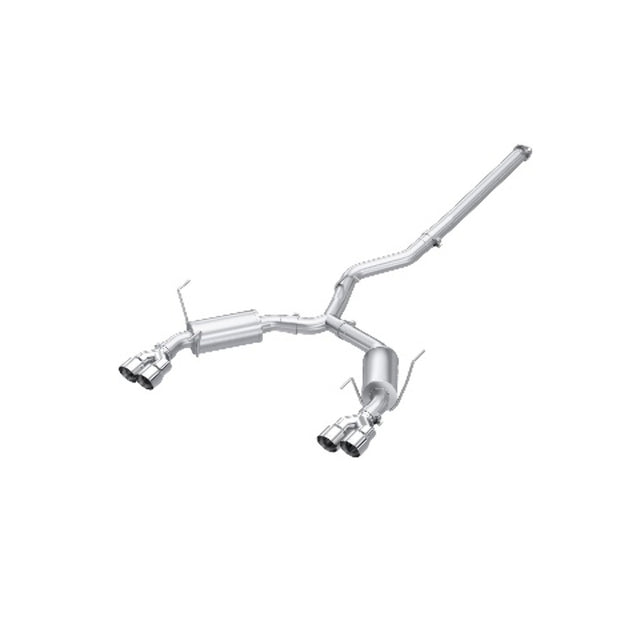 MBRP cat-back exhaust system fits Subaru WRX dual split rear exit Armor Pro Series T304 stainless steel S4807304