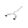 MBRP cat-back exhaust system fits Subaru WRX dual split rear exit Armor Pro Series T304 stainless steel carbon fiber tip S48073CF